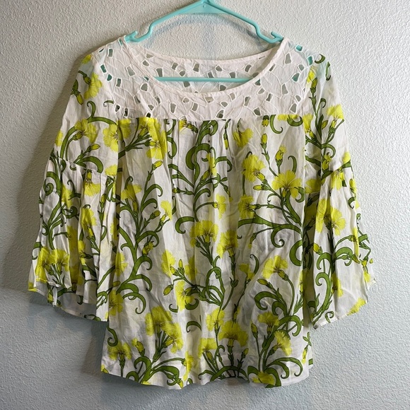 HD in Paris Tops - HD in Paris Anthro sheer floral lace top